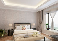 Papier peint de style campagnard de PVC de chambre à coucher avec le modèle floral symétrique