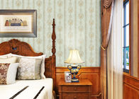 Papier peint anglais durable beige floral de style, revêtements muraux décoratifs de ménage