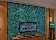 Revêtement mural Wallpaper/3D insonorisé de luxe de troupeau de velours avec la taille de 0.7*10M, écologique