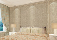 Papier peint contemporain de chambre à coucher de décoration florale, papier peint moderne non-tissé pour la chambre à coucher