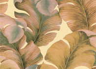 Papier peint rayé coloré par sud-est solide non-tissé, papier peint de modèle de feuille de banane japonaise
