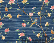 Papier peint démontable moderne conceptions florales d'oiseau de nouvelles pour la fabrication chinoise d'usine de salle
